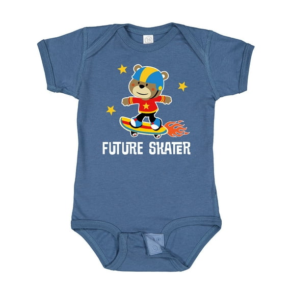 Inktastic Skateboard Future Skater Boys Baby Bodysuit