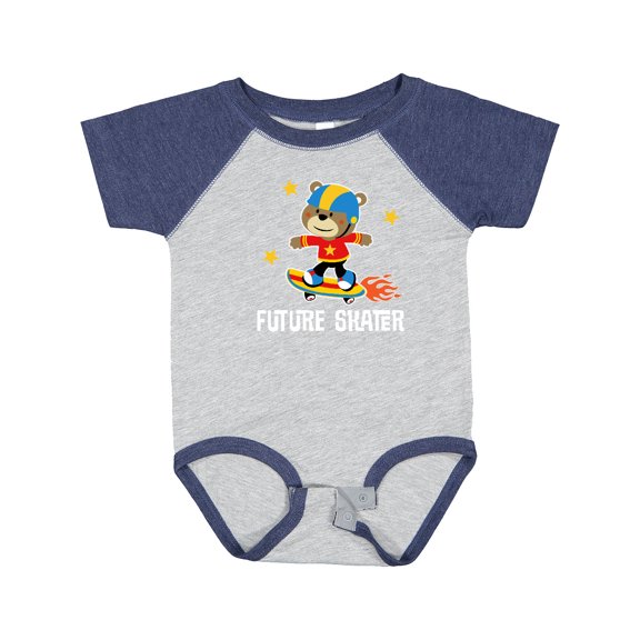 Inktastic Skateboard Future Skater Boys Baby Bodysuit