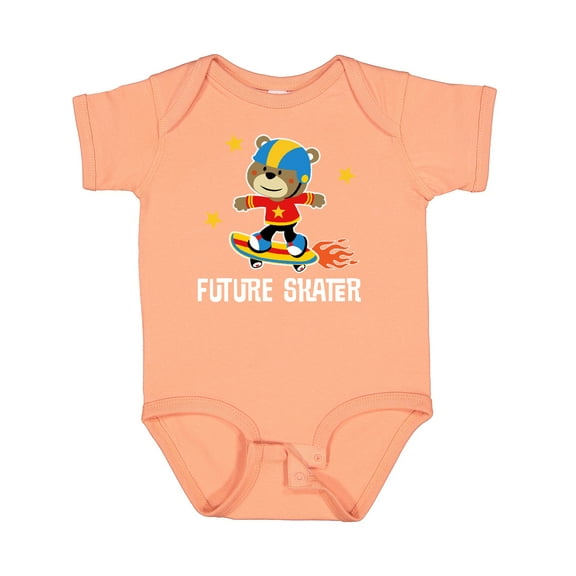 Inktastic Skateboard Future Skater Boys Baby Bodysuit