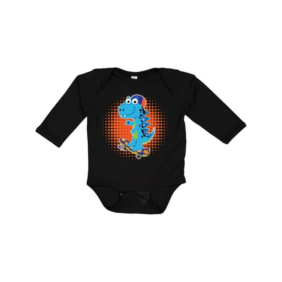 Inktastic Skateboard Gift for Boys Boys Long Sleeve Baby Bodysuit