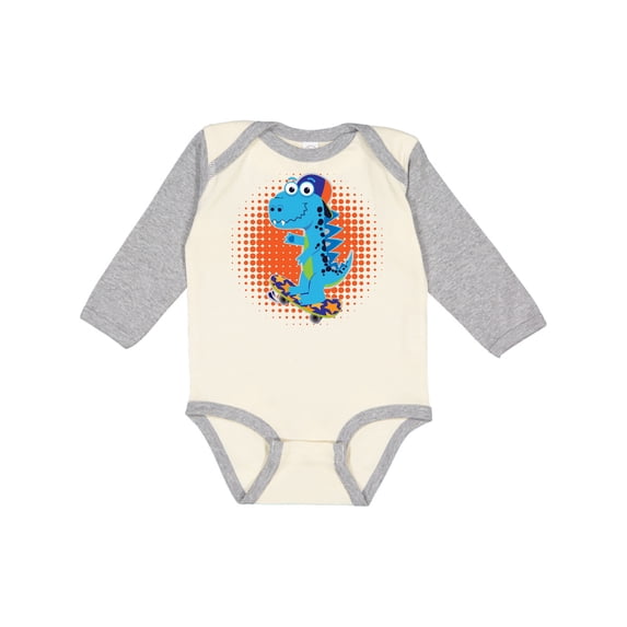 Inktastic Skateboard Gift for Boys Boys Long Sleeve Baby Bodysuit