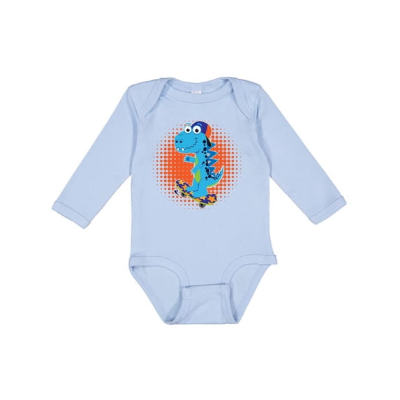 Inktastic Skateboard Gift for Boys Boys Long Sleeve Baby Bodysuit