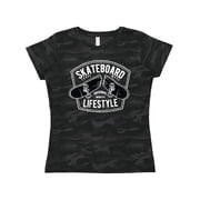 Inktastic Skateboard Lifestyle Womens T-Shirt