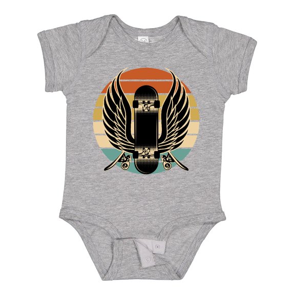 Inktastic Skateboard Retro Skateboarding Boys or Girls Baby Bodysuit