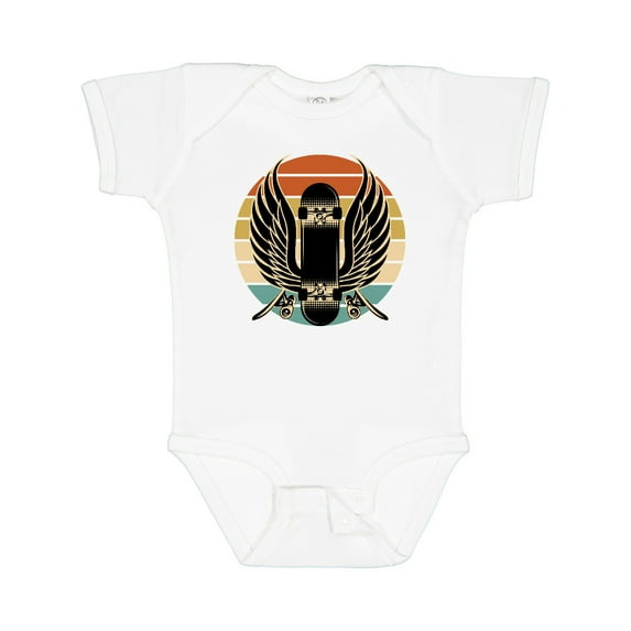 Inktastic Skateboard Retro Skateboarding Boys or Girls Baby Bodysuit