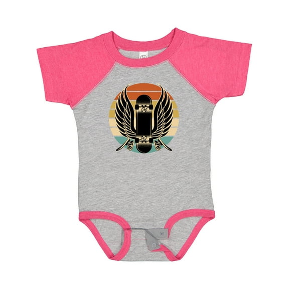 Inktastic Skateboard Retro Skateboarding Boys or Girls Baby Bodysuit