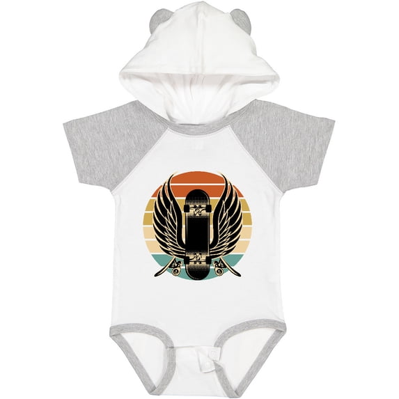 Inktastic Skateboard Retro Skateboarding Boys or Girls Baby Bodysuit