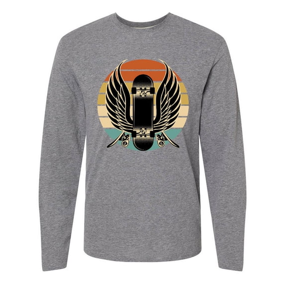 Inktastic Skateboard Retro Skateboarding Long Sleeve T-Shirt