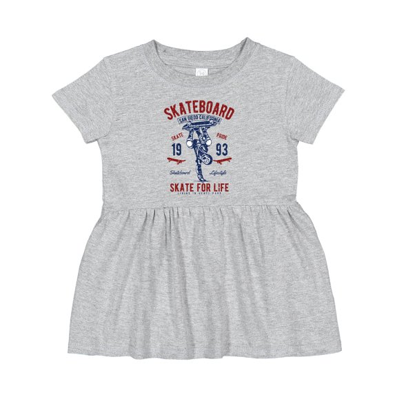 Inktastic Skateboard for Life Girls Baby Dress