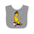 thumbnail image 1 of Inktastic Skateboarding Banana Funny Skater Boys or Girls Baby Bib, 1 of 4