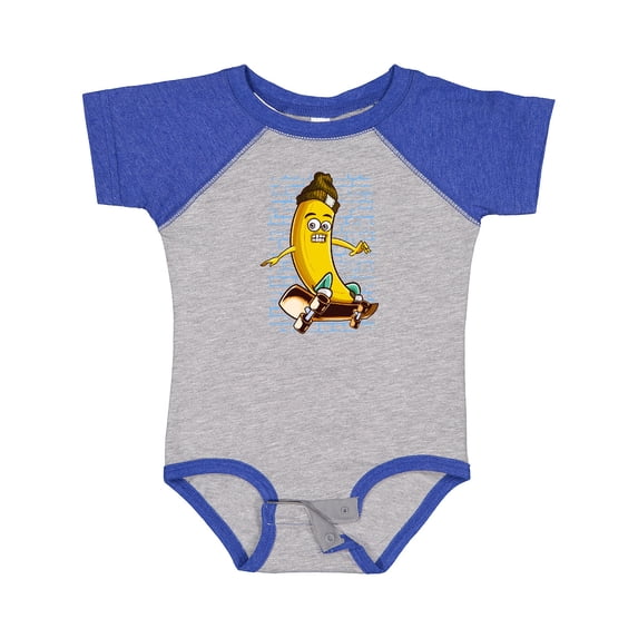 Inktastic Skateboarding Banana Funny Skater Boys or Girls Baby Bodysuit