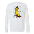 thumbnail image 1 of Inktastic Skateboarding Banana Funny Skater Long Sleeve T-Shirt, 1 of 5