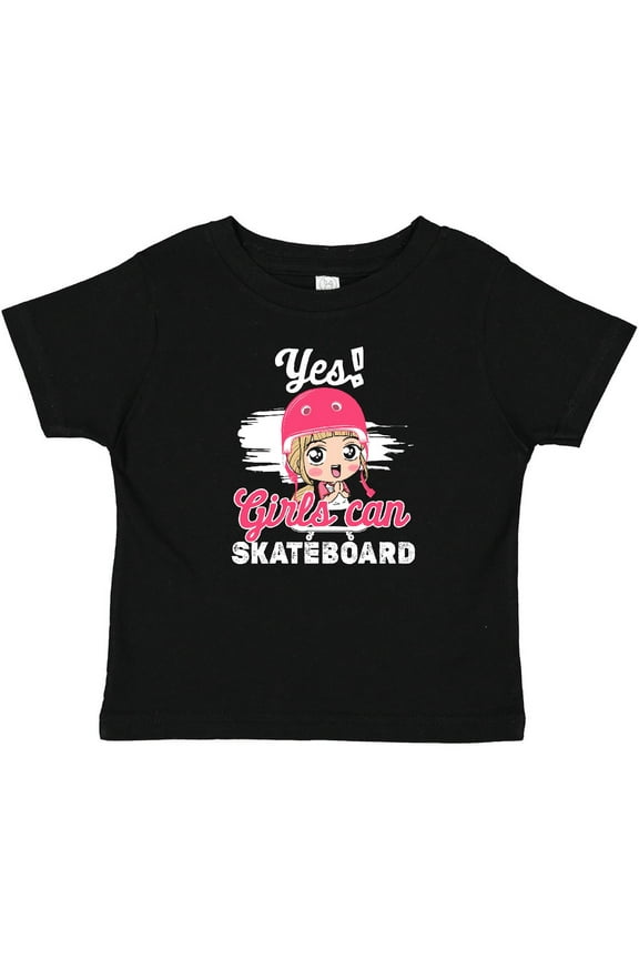 Skateboarding Cute Girls Girls Baby T-Shirt