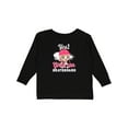 thumbnail image 1 of Inktastic Skateboarding Cute Girls Girls Long Sleeve Toddler T-Shirt, 1 of 5