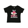 thumbnail image 1 of Inktastic Skateboarding Cute Girls Girls Toddler T-Shirt, 1 of 5