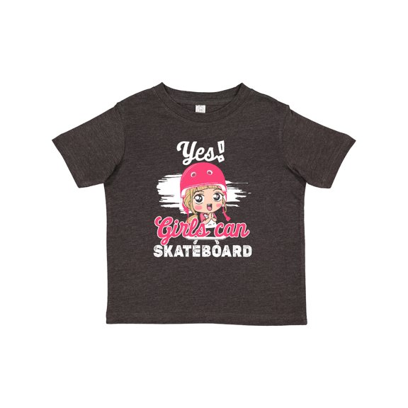 Inktastic Skateboarding Cute Girls Girls Toddler T-Shirt