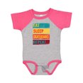 thumbnail image 1 of Inktastic Skateboarding Eat Sleep Skateboard Repeat Boys or Girls Baby Bodysuit, 1 of 5