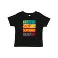 thumbnail image 1 of Inktastic Skateboarding Eat Sleep Skateboard Repeat Boys or Girls Baby T-Shirt, 1 of 5