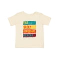 thumbnail image 1 of Inktastic Skateboarding Eat Sleep Skateboard Repeat Boys or Girls Baby T-Shirt, 1 of 5