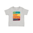 thumbnail image 1 of Inktastic Skateboarding Eat Sleep Skateboard Repeat Boys or Girls Baby T-Shirt, 1 of 5