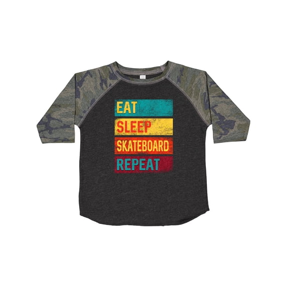 Inktastic Skateboarding Eat Sleep Skateboard Repeat Boys or Girls Toddler T-Shirt