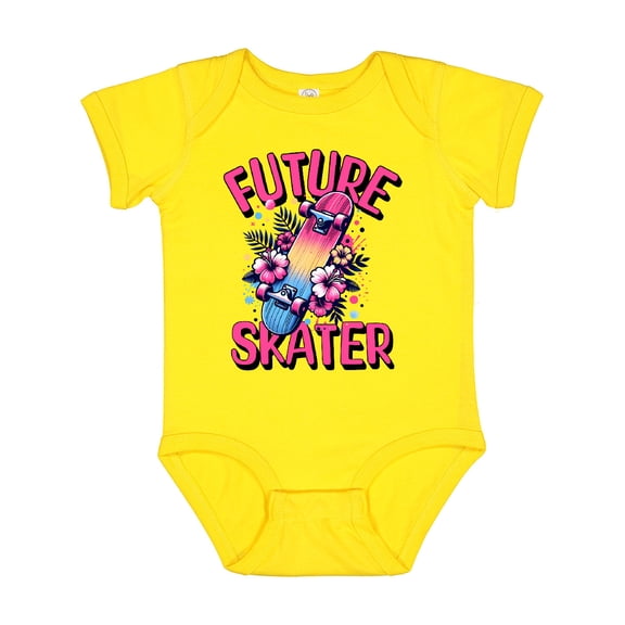 Inktastic Skateboarding Future Skater Girls Baby Bodysuit