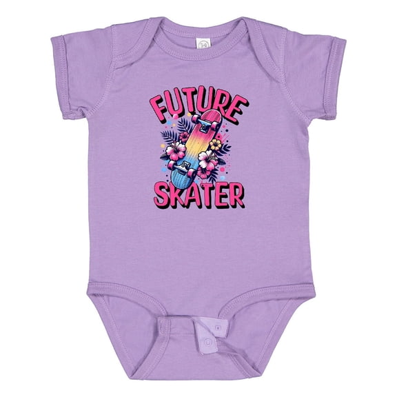 Inktastic Skateboarding Future Skater Girls Baby Bodysuit