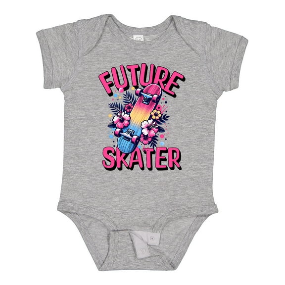 Inktastic Skateboarding Future Skater Girls Baby Bodysuit
