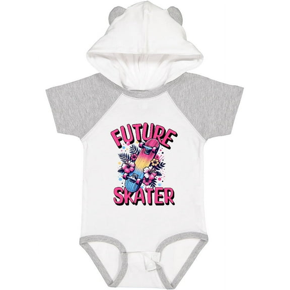 Inktastic Skateboarding Future Skater Girls Baby Bodysuit