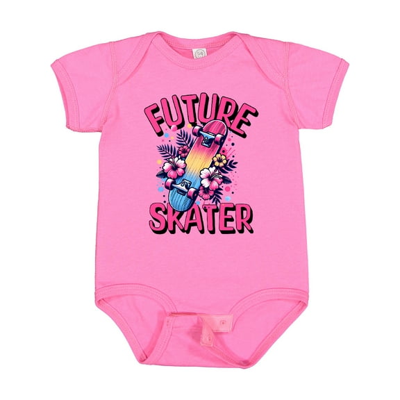 Inktastic Skateboarding Future Skater Girls Baby Bodysuit
