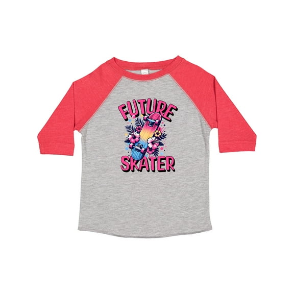 Inktastic Skateboarding Future Skater Girls Toddler T-Shirt