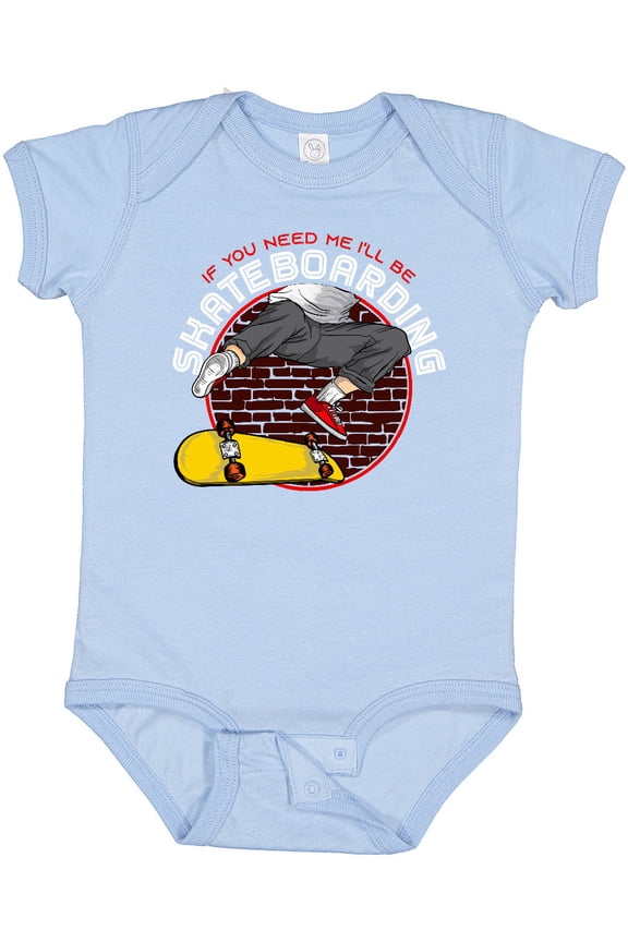 Skateboarding Gift for Skater Boys Baby Bodysuit