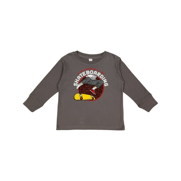 Inktastic Skateboarding for Skater Boys Long Sleeve Toddler T-Shirt