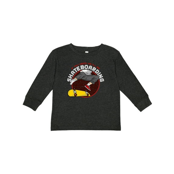 Inktastic Skateboarding for Skater Boys Long Sleeve Toddler T-Shirt
