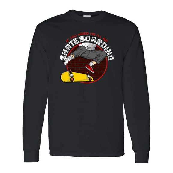 Inktastic Skateboarding for Skater Long Sleeve T-Shirt