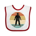 thumbnail image 1 of Inktastic Skateboarding Retro Sunset Skateboarder Boys Baby Bib, 1 of 4