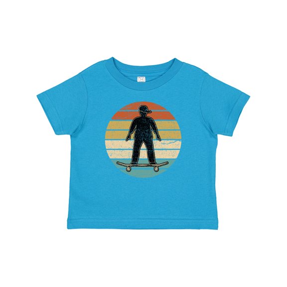 Inktastic Skateboarding Retro Sunset Skateboarder Boys Baby T-Shirt