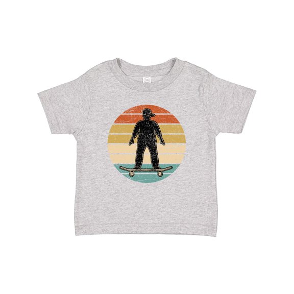 Inktastic Skateboarding Retro Sunset Skateboarder Boys Baby T-Shirt