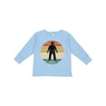 thumbnail image 1 of Inktastic Skateboarding Retro Sunset Skateboarder Boys Long Sleeve Toddler T-Shirt, 1 of 5
