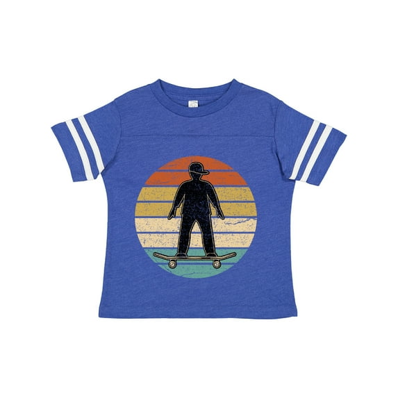 Inktastic Skateboarding Retro Sunset Skateboarder Boys Toddler T-Shirt