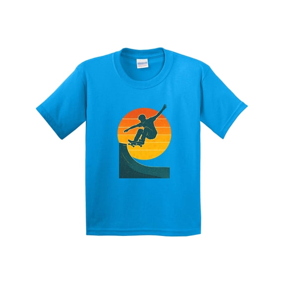 Inktastic Skateboarding Sunset Skateboarder Youth T-Shirt