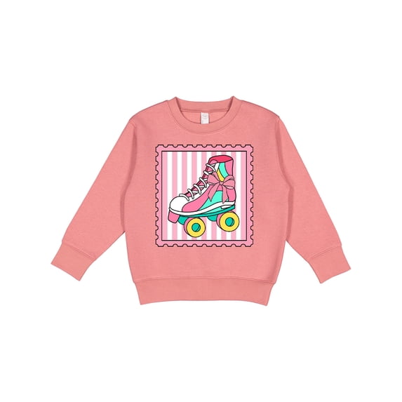 Inktastic Skating Roller Skate Stamp Toddler Sweatshirt