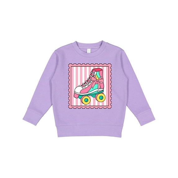 Inktastic Skating Roller Skate Stamp Toddler Sweatshirt