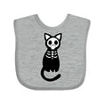 thumbnail image 1 of Inktastic Skeleton Cat Boys or Girls Baby Bib, 1 of 4
