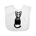 thumbnail image 1 of Inktastic Skeleton Cat Boys or Girls Baby Bib, 1 of 4