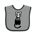 thumbnail image 1 of Inktastic Skeleton Cat Boys or Girls Baby Bib, 1 of 4