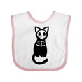 thumbnail image 1 of Inktastic Skeleton Cat Boys or Girls Baby Bib, 1 of 4