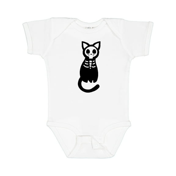Inktastic Skeleton Cat Boys or Girls Baby Bodysuit