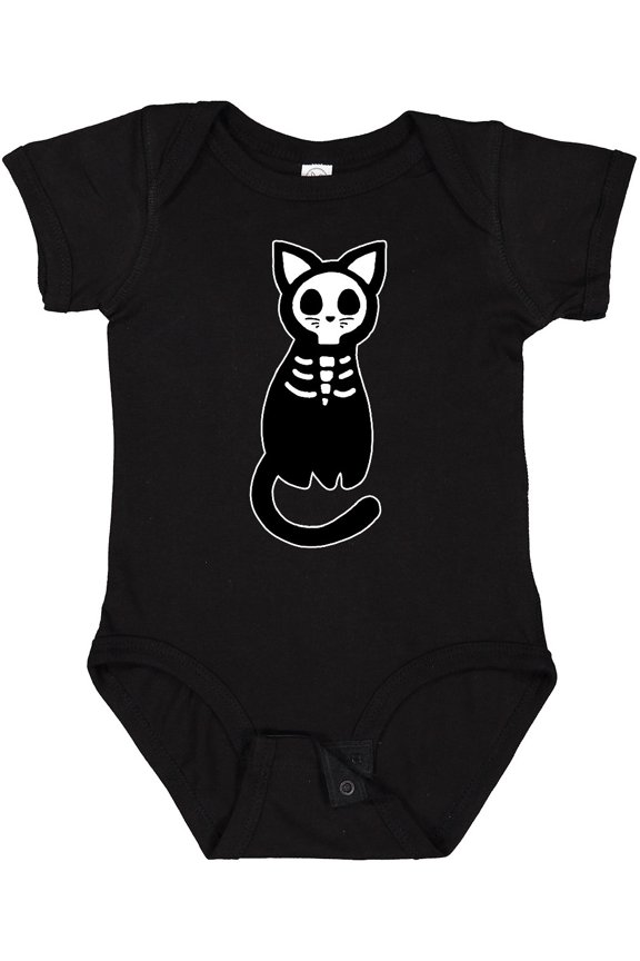 Skeleton Cat Boys or Girls Baby Bodysuit