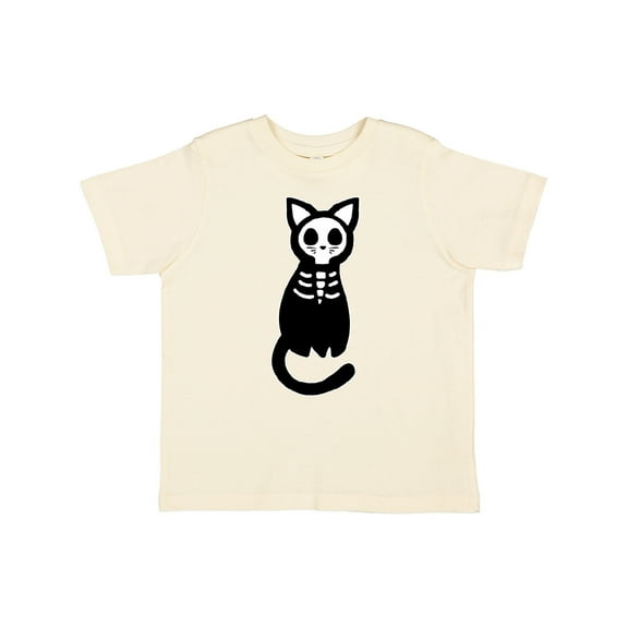 Inktastic Skeleton Cat Boys or Girls Toddler T-Shirt